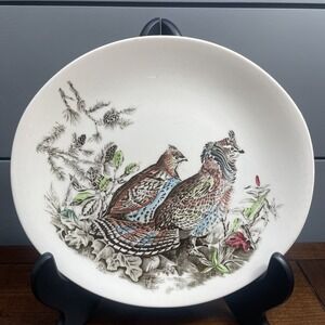 Johnson Brothers Game Birds Cream Oval Dinner Plate Ruffed Grouse